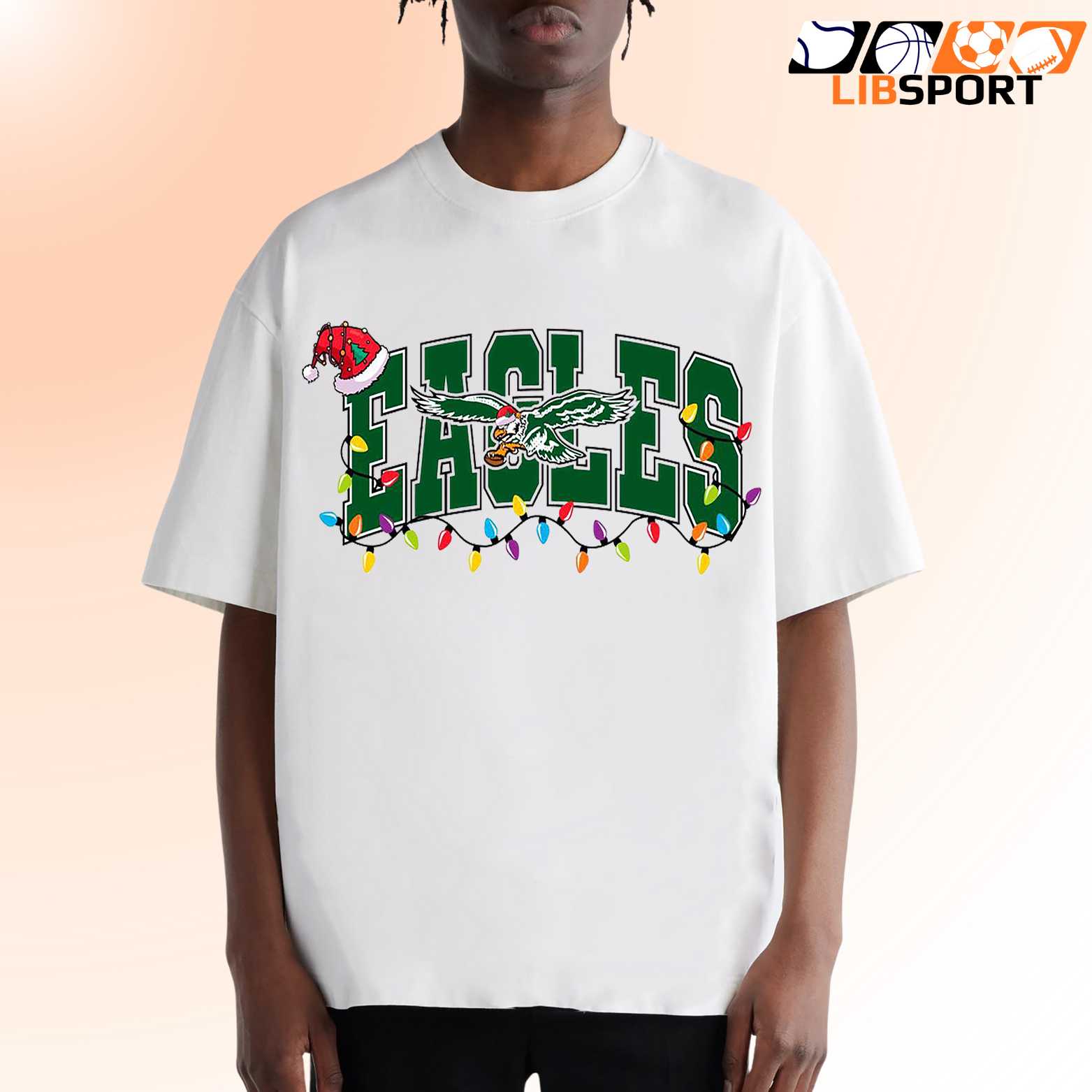 Eagles Christmas Fan Tee, Philadelphia Nfl Holiday Shirt, Football Gift T-Shirt